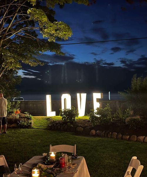 Love Marquee Letters Photo Qualicum